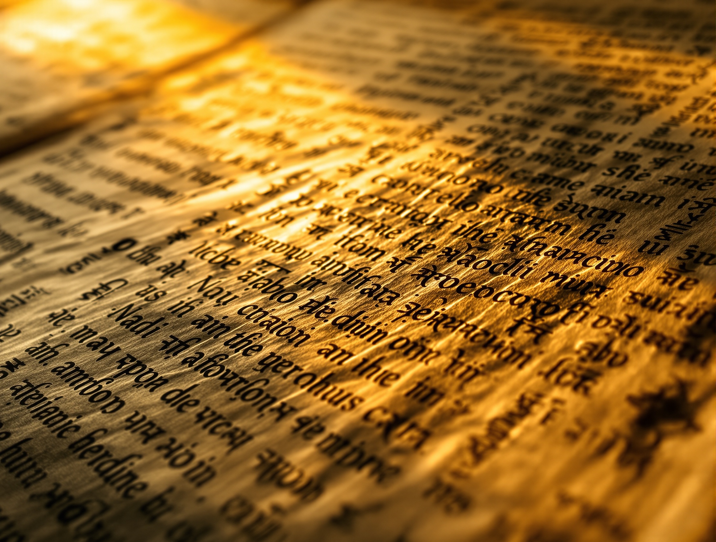 Ancient palm leaf manuscripts with Sanskrit inscriptions for Nadi astrology